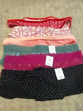 Auden and Victoria Secret Women's 6-Pack Mixed Color Bikini Briefs